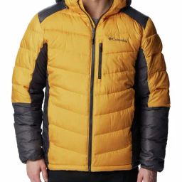 Columbia Yellow & Blue Regular Fit Hooded Jacket-picture-9