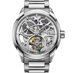 ZEROO Unisex Skeleton Dial & Stainless Steel Bracelet Style Straps Analogue Automatic Watch ZT003SSV-48