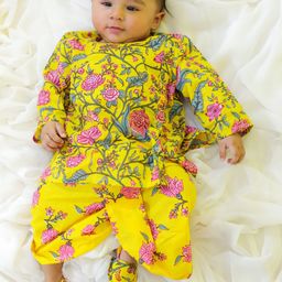 BownBee Boys Printed Top with Dhoti Pants-image-65