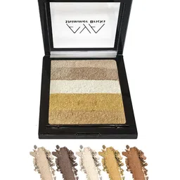 AYA Set of 2 Waterproof Liquid Eyeliner 5ml Each & Shimmer Brick Highlighter 03 image 3