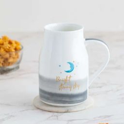 Clay Craft Fine Ceramic Flask Milk/Tea/Coffee Mugs - 1 Piece - 350 ml each - For Home/Office/Gifting Purpose-image-59