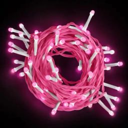 EcoLink StarGlow 9 Mtr LED String Light for Decoration 3-watt (Pink)-image-0
