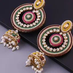 VATSALYA creation Gold-Plated Alloy Earrings-image-18
