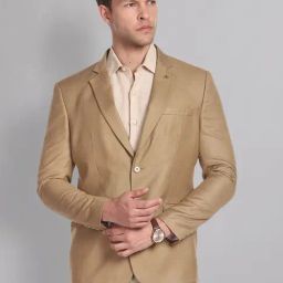 AD by Arvind Brown Regular Fit Blazer-image-60