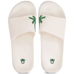 United Colors of Benetton Men's Off White Slides-21