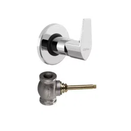 CERA Valentina Wall Mount Stop Cock for 20 mm Pipeline, F1013351 + F4050502 (Set of 2 Pcs)-45