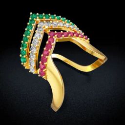 Joyalukkas Gold 22K Vanki Ring for Women-image-38