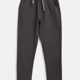 Tales & Stories Kids Dark Grey Solid Joggers-image-81