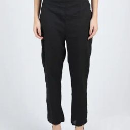 Banana Labs Black Monochrome Edit Cotton Essentials Pant-image-96