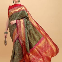 Rujave Woven Design Zari Kanjeevaram Saree-image-89