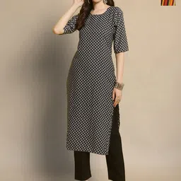 Moda Rapido Women Ethnic Motifs Printed Regular Kurta with Trousers-image-40