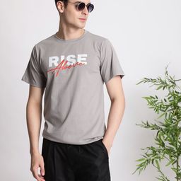 IVOC Men Floral Printed Applique T-shirt-image-98