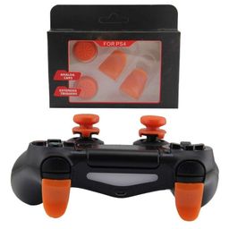 TMG Controller Analog FPS Extenders PS4 Thumbstick L2 R2 Trigger Extended Button Analog Thumb Grips for PS4 Controller - Orange-92