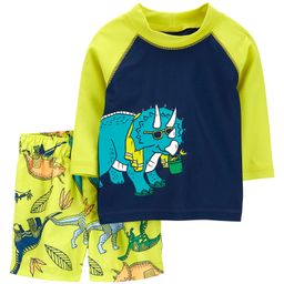 Carter's Dinosaur 2-Piece Rashguard Set - Green-image-24