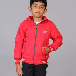 TOONYPORT Full Sleeves Solid Hooded Winter Jacket - Red-image-76