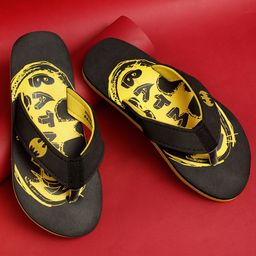 Kidsville Batman Theme Flip Flops - Black-image-5