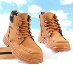 Cute Walk by Babyhug Winter Boots with Lace up Closure - Brown-image-59