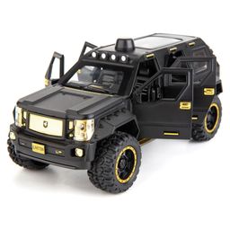 Magicwand 1:24 Scale Die-Cast G-Patton Big Daddy Pull Back SUV with Blinking Lights - Black-28