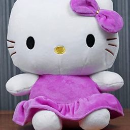 Tickles Kitty Cat Soft Stuffed Plush Toy for Kids Birthday Gift (Size: 35 cm; Color: Purple)-image-10