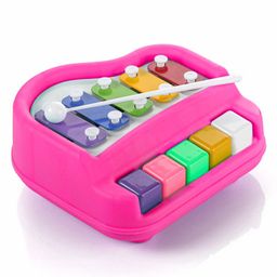 Aditi Toys Pink Musical Xylophone Piano Toy - Plastic Piano Xylophone for Kids, Non-Toxic, Safe for Kids Above 3 Years, BIS Approved-23