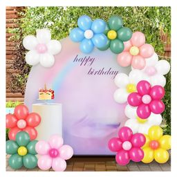 Bubble Trouble 91 Pcs Daisy Flower Balloons Diy Kit Groovy Boho Theme Party DecorationsDaisy Flower Balloon Set For Groovy Retro Hippie BirthdayBaby Shower Wedding Party SuppliesMulticolor-39