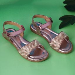 boyz n galz Pearls Embellished Metallic Sandals - Pink-image-32