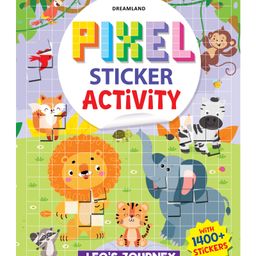 Pixel Sticker Activity Book: Leo's Journey Over 1,400 Stickers for Kids Age 4+ | Adventure-Themed Pixel Art, Sticker Puzzles, Paperback - English-image-95