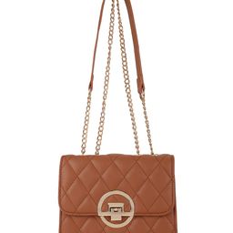 Fastrack Textured PU Structured Sling Bag with Quilted-18
