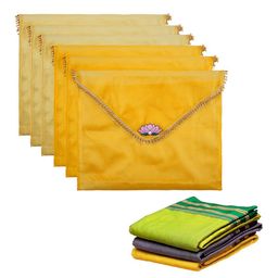 Kuber Industries Yellow Set of 6 Regular Multi-Utility Organisers-48