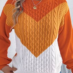 StyleCast x Revolte Women Colourblocked Pullover Sweaters-image-79