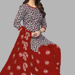 shree jeenmata collection Printed Pure Cotton Unstitched Dress Material-image-66