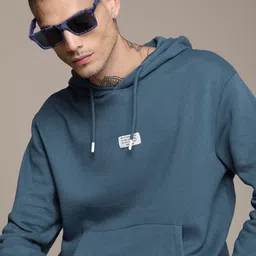 WROGN Solid Hooded Pullover Sweatshirt-image-86
