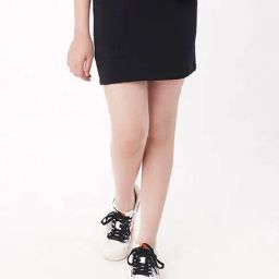 Edheads Kids Black Cotton Regular Fit Skirt-image-88