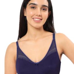 Amante Blue Cotton T-Shirt Bra-picture-30