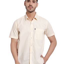 High Skyzz Spread Collar Straight Pure Cotton Casual Shirt-image-93