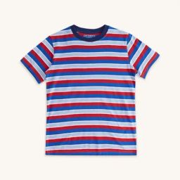 Pantaloons Junior Red & Blue Cotton Striped T-Shirt-picture-26