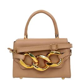 HauteSauce Beige Solid Small Handbag-picture-16