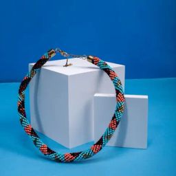 Priyaasi Multicolored beaded Twist Choker-image-63