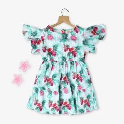 Ed-a-Mamma Kids Multicolor Floral Print Dress-image-35