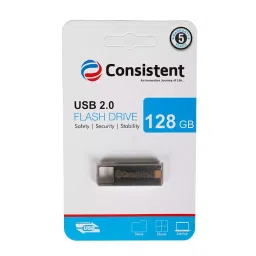 Consistent USB 2.0 Flash Drive 128 GB Grey Supports Windows, Mac and Linux, CTP10004-image-65