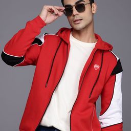 Ducati High IQ Lasting Colour Brand Logo Print Hooded Sweatshirt-image-98