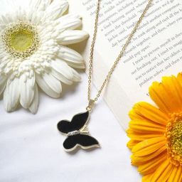 Joker & Witch All Black Zaria Butterfly Necklace-19