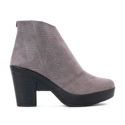 Cleo by Khadims Women's Grey Casual Booties-image-79