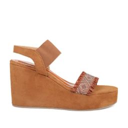 Inc.5 Women's Tan Ankle Strap Wedges-image-68