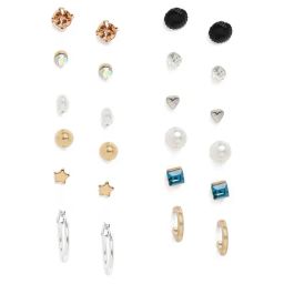 Zaveri Pearls Combo of 12 Pairs of Contemporary Daily Wear Stud Earrings-ZPFK9881-image-34