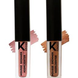 KINDED Mousse Shimmer Highlighter 02 Rusty Bronze & 03 Cool Copper Combo-4