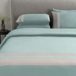 Ddecor Live Beautiful Urban Mint Pebble Cotton 210 TC King Bed Sheet With 2 Pillow Covers-image-77