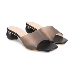 JM Looks Open Toe Block Heels image 3