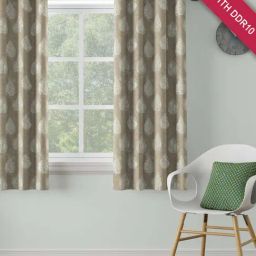 DDECOR Live Beautiful Yellow Polyester 5 ft Window Curtain-41