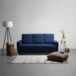 Sleepyhead Yolo Berry Blue Fabric 3 Seater Sofa-image-30